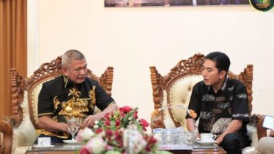 Angkat Potensi Daerah Parimo : Kepala LPP RRI Palu temui Bupati Samsurizal