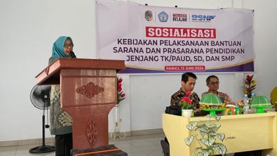 Disdikbud Parigi Moutong Sosialisasikan Sistem Kebijakan Pelaksana Bantuan Sarpras Sekolah