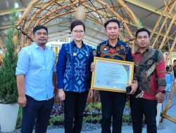 Bupati Poso Terima Lencana Bhakti Desa di Gelar Teknologi Tepat Guna Nusantara 2024