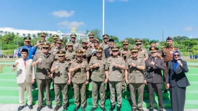 Upacara Pasukan Peringatan HUT Satpol PP, Satlinmas & Damkar Sulteng di Banggai