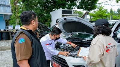 Dinas Kominfo Santik Sulteng Gelar Apel Kendaraan Dinas