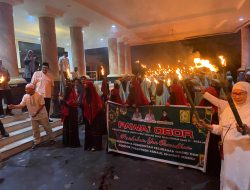 Menyambut Ramadhan 1445 Hijriah, Masyarakat Parigi Moutong Gelar Pawai Obor