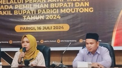 KPU Parigi Moutong Gandeng Media Untuk Sosialisasikan Tahapan Pilkada 2024