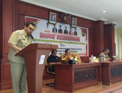Rapat Koordinasi Pimpinan Daerah Serta Evaluasi Situasi Ancaman Gangguan Keamanan Wilayah