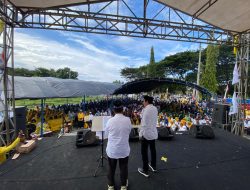 Ribuan Massa Pendukung Padati Lokasi Deklarasi Erwin Sahid