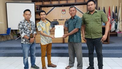 KPU Parigi Moutong Serahkan Hasil Tes Kesehatan Cakada