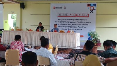 Tingkatkan Penanganan Pelanggaran Tahapan Kampanye Melalui Bimtek oleh Bawaslu