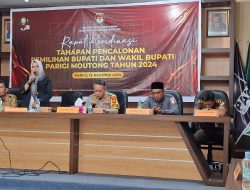Rakor Pencalonan Bupati dan Wakil Bupati, KPU Parigi Moutong: Siapkan Persyaratan yang Dibutuhkan