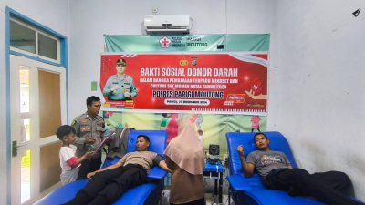 Polres Parigi Moutong Gelar Donor Darah untuk Peringati Natal 2024
