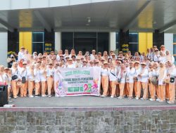 Semarak HUT ke-25, DWP Kabupaten Banggai Gelar Kegiatan Olahraga Bersama