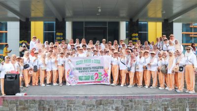 Semarak HUT ke-25, DWP Kabupaten Banggai Gelar Kegiatan Olahraga Bersama