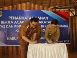 Bupati Poso dan Pj. Bupati Parigi Moutong Sepakati Batas Wilayah dan Pintu Gerbang Bersama