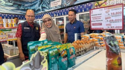 Satgas Pangan Polda Sulteng Sidak Pasar dan Ritel Pantau Persediaan Serta Harga Bahan Jelang Idul Fitri