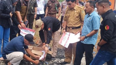 KPU Parigi Moutong Musnahkan Surat Suara Sisa Pilkada