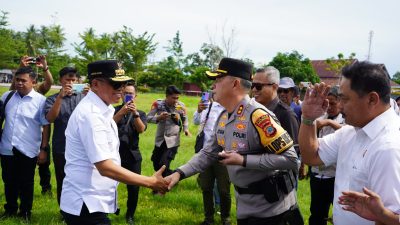 Kapolres Parigi Moutong Dampingi Kapolda Sulteng dan Gubernur Tinjau TPS Saat PSU Pilkada 2025