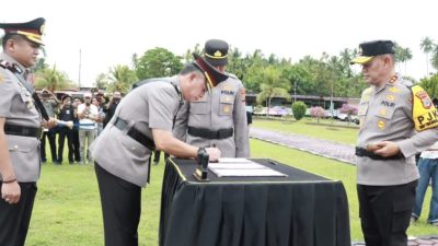 AKBP Hendrawan Agustian Resmi Jabat Kapolres Parimo, Kapolda Apresiasi Kinerja Pendahulunya