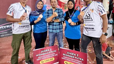 MTP Parigi Raih Dua Medali Perunggu di United Tennis Tournament Palu 2025