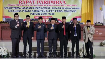 Sertijab Bupati Parigi Moutong, Gubernur Anwar Hafid Tegaskan Komitmen 9 BERANI
