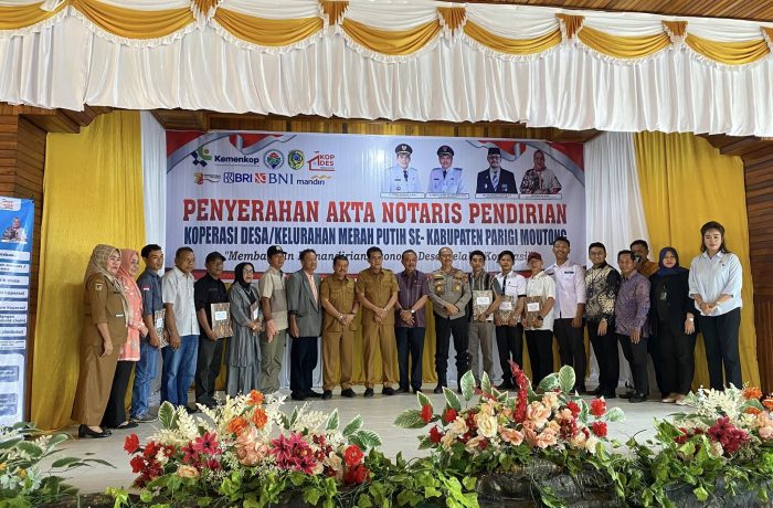 Parigi Moutong Luncurkan Koperasi Merah Putih, Perkuat Kemandirian Ekonomi Desa