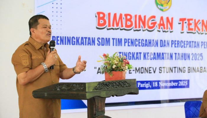 Bimtek TP3S 2025 Digelar, Parigi Moutong Tegaskan Komitmen Tekan Angka Stunting