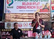 Seleksi Pencak Silat Porkab VI Parigi Moutong Dibuka, KONI Tegaskan Hal ini