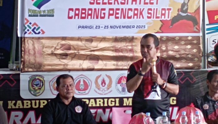 Seleksi Pencak Silat Porkab VI Parigi Moutong Dibuka, KONI Tegaskan Hal ini