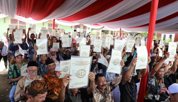 Melalui Program PTSL, ATR/BPN Sukses Terbitkan 1,2 Juta Sertipikat