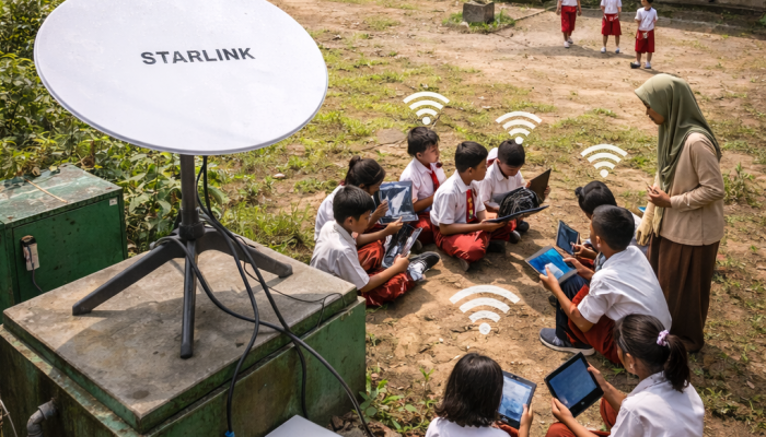 Percepat Digitalisasi, Pemkab Parigi Moutong Salurkan Perangkat Internet ke Sekolah Pedalaman
