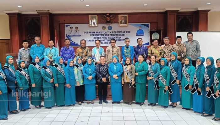 Ketua TP-PKK dan Bunda PAUD Kecamatan se-Parigi Moutong Dilantik, Fokus Perkuat SDM dan Stunting