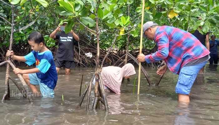  Hari Bumi 2026, Komunitas Lingkungan Parimo Gelar Tanam Mangrove