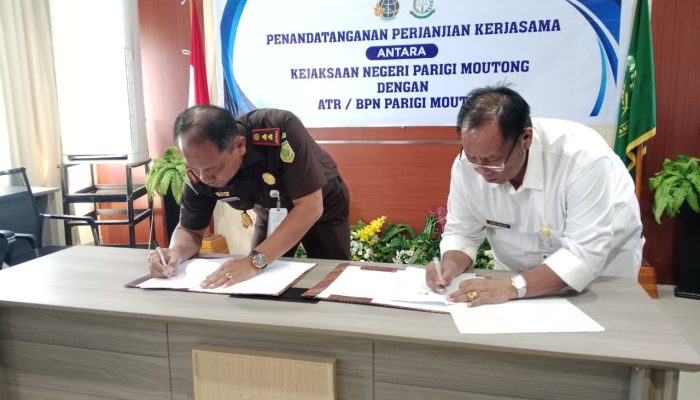 Perkuat Sinergi Penegakan Hukum, Kantor Pertanahan Parigi Moutong Gandeng Kejari
