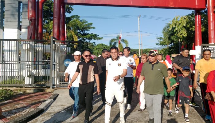 Jalan Santai Bersama Laskar Merah Putih, Bupati Ajak Perkuat Persatuan dan Sinergi Daerah