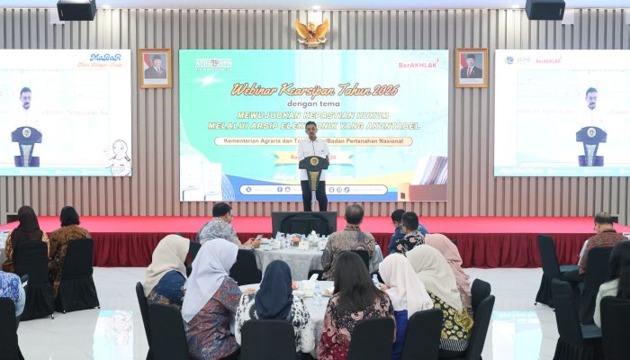 Webinar Kearsipan ATR/BPN Soroti Pentingnya Pengelolaan Arsip Elektronik