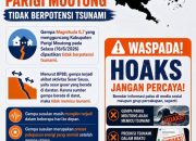 BMKG Minta Masyarakat Waspada Gempa Susulan dan Abaikan Hoaks Tsunami