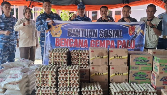 Lanud Sultan Hasanuddin Salurkan Bantuan Kemanusiaan untuk Korban Gempa di Parigi Moutong