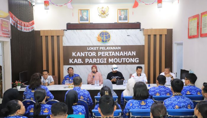 Kunjungi Kantah Parigi Moutong, Kakanwil BPN Sulteng Perkuat Tata Kelola dan Pelayanan Pertanahan
