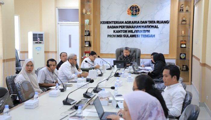 Kanwil BPN Sulteng Perkuat Koordinasi PPNS Penataan Ruang melalui Monitoring dan Evaluasi