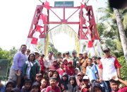 Jembatan Garuda Hadir di Nambaru, Akses Pendidikan dan Pertanian Warga Terbuka