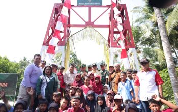 Jembatan Garuda Hadir di Nambaru, Akses Pendidikan dan Pertanian Warga Terbuka