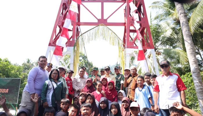 Jembatan Garuda Hadir di Nambaru, Akses Pendidikan dan Pertanian Warga Terbuka