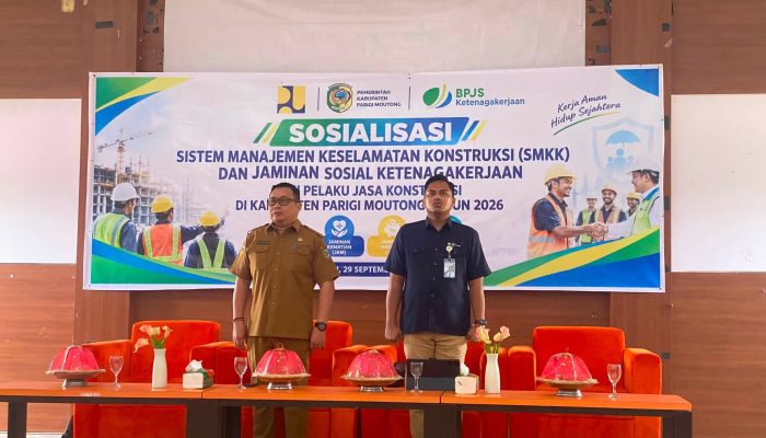 Keselamatan Jadi Prioritas, PUPR Parimo Sosialisasikan SMKK dan Jaminan Sosial