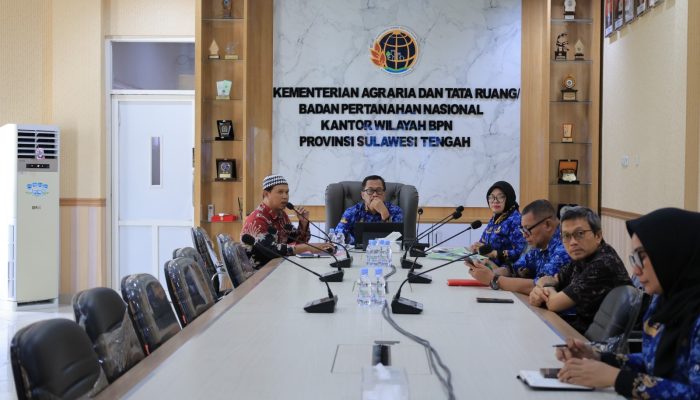 Sertipikasi Aset Pemda Dipercepat, Kanwil BPN Sulteng Libatkan Kantah se-Sulteng