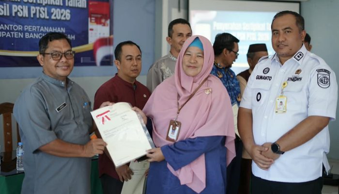 PTSL Permudah Warga Bangka Tengah Miliki Sertipikat Tanah Tanpa Biaya